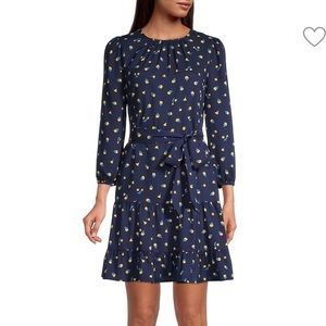 Kate Spade Dainty Bloom Tie Waist Dress Size XS